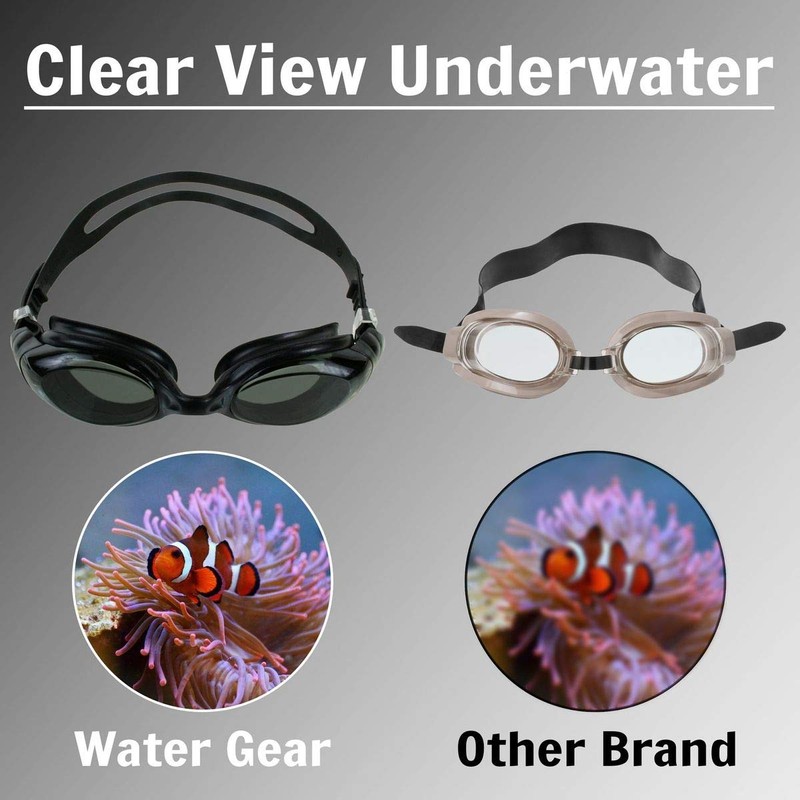 Water Gear Vapor Swim Goggles - Comfortable and Durable