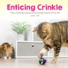 Cat Crinkle Ball Toy – 12-Pack of 1.5" Soft, Lightweight