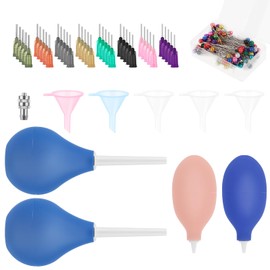 102 Pcs Pottery Clay Tools Supplies Kit, Ceramic Precision Applicator and 8 Sizes Precision Tip Applicator for Ceramic Bottles, 3 & 1 Ounce Pottery Glaze Extrusion Bottle