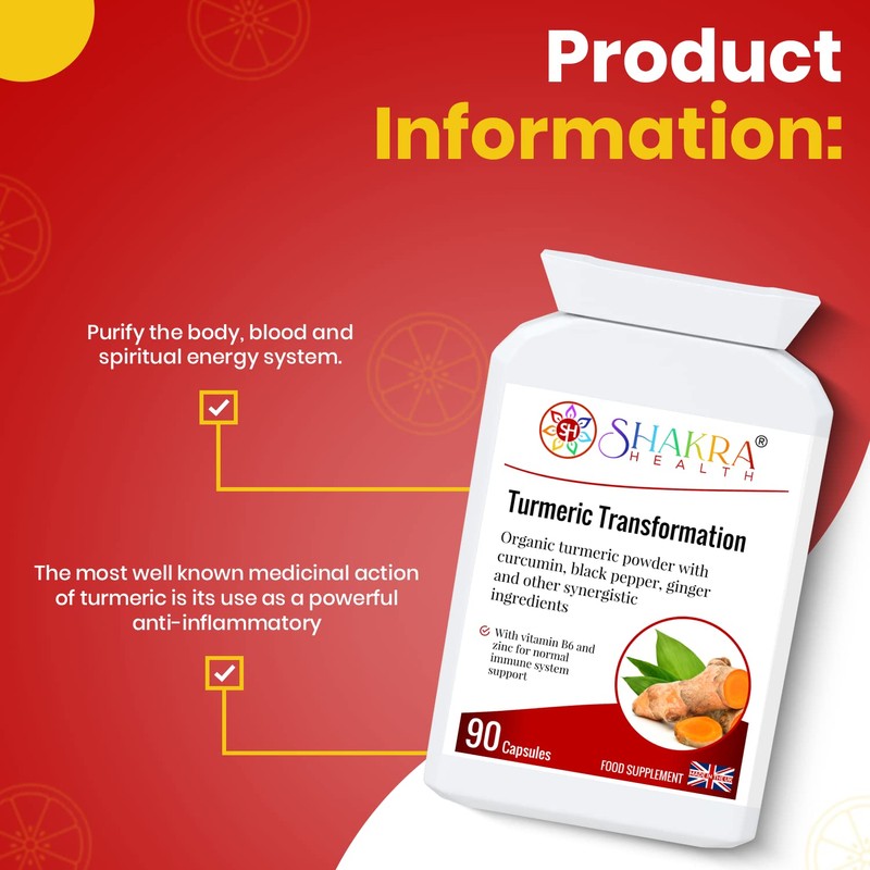 Turmeric Transformation | 90 Capsules. Ayurvedic Gold, Joint Support &