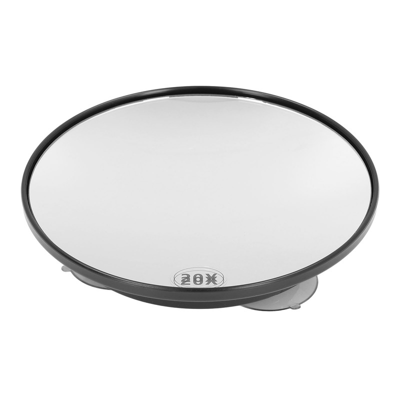 20X Magnifying Mirror with 3 Suction Cups Space Saving Portable