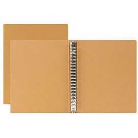MUJI NAA69A9S Binder, Beige, A5, 20 Holes