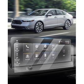 Sunsdrew 2PCS Accord Screen Protector 2025 2024 2023 Honda Accord 12.3-inch Hybrid(Sport/Sport-L/EX-L/Touring) Touchscreen Protector Accord 9H Navigation Display Tempered Glass Anti Fingerprint