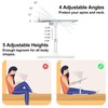 HETTHI Laptop Bed Tray Table, Adjustable Sturdy Laptop Stand for