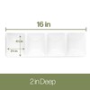 Plasticpro 4 Sectional Rectangle Plastic Disposable Serving Tray/Platter 5 X