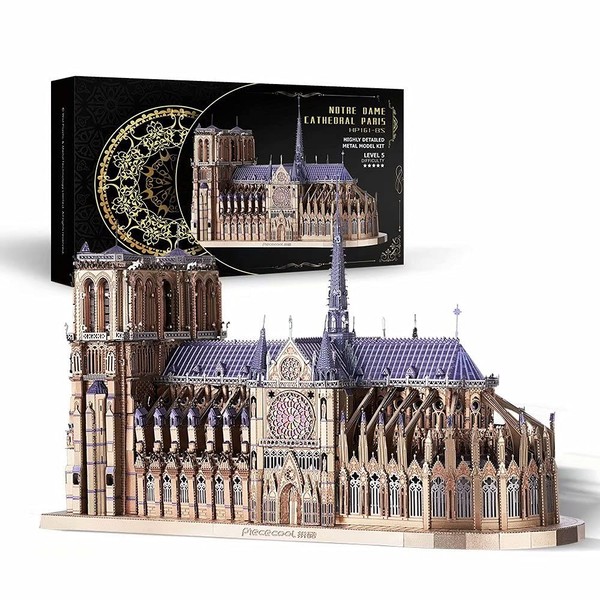 Piececool 3D Metal Puzzles for Adults and Teens, Notre Dame