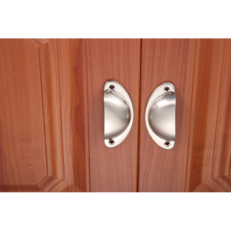 Yetaha Cup Cabinet Pulls, 10PCS Drawer Shell Pull Handles, 82x35mm