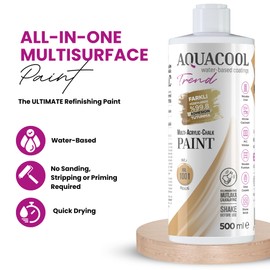 Aquacool Trend MAC paint - Furniture, cabinets, tiles, countertops No primer or varnish needed 16.9 Fl Oz (RAL 9005 Jet Black)