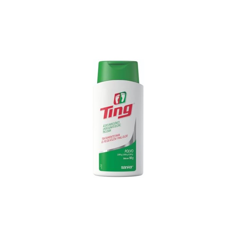 Ting Polvo Talco Antimicótico para Pies Control de Humedad, 85