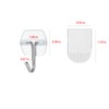 sankaragi 20 Small Hooks+25 Strips, Clear Wire Utility Hooks with
