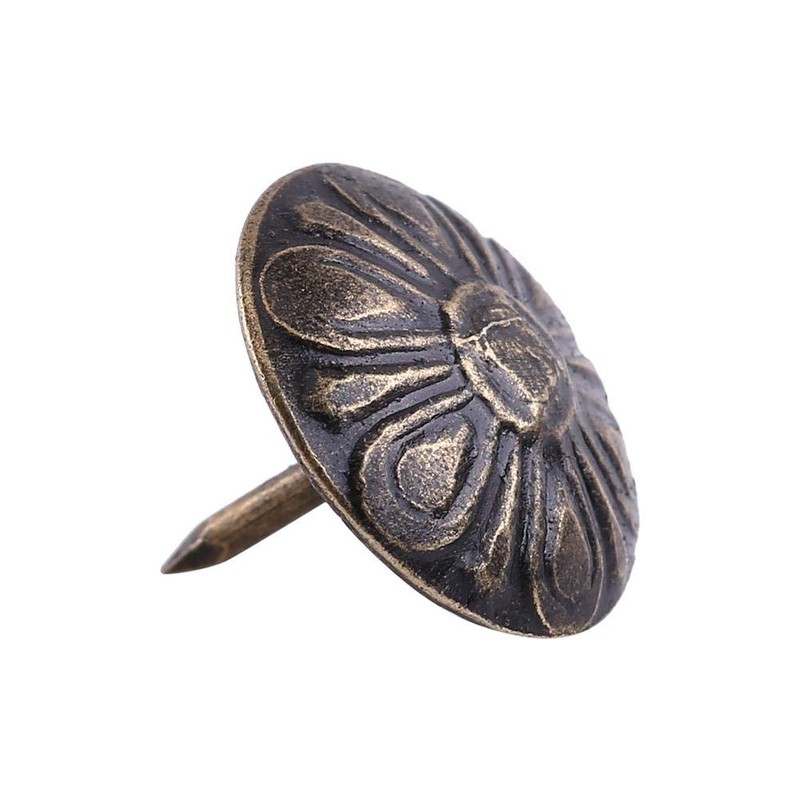 Hztyyier Pack of 100 Antique Upholstery Tacks, Push Pins for