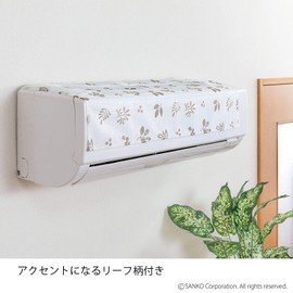 Sanko AA-18 Air Conditioner Filter, Washable, Deodorizing, Allergy Blocking, Made in Japan, Dust Guard, Suction Sheet, 1 Piece Set, Leaf, White, 15.7 x 27.6 inches (40 x 70 cm), Thickness 0.04 inches (1 mm).