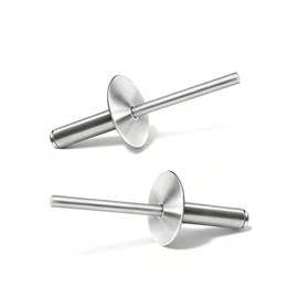 Brida grande 5/32 x 1/2 pulgadas remaches ciegos 4 x 13 mm 100 de aluminio para chapa de metal, plástico, madera