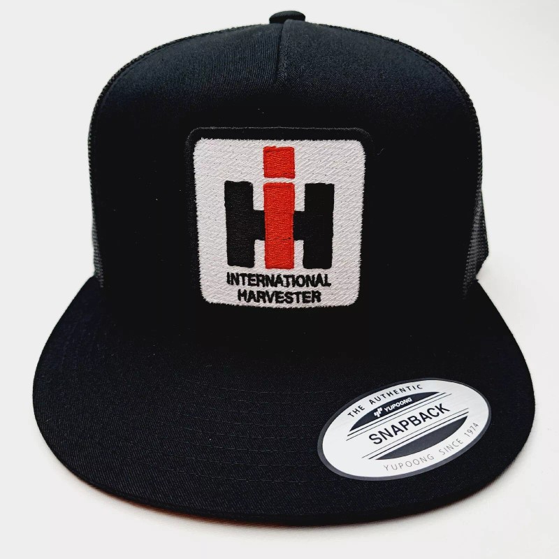 thepatriotspride International Harvester Flat Brim Mesh Snapback Embroidered Patch Cap