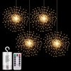 4 Pack 800 LED Starburst Sphere Lights, Battery Operated Firework