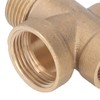 4 Ways Water Hose Splitter Brass G1in Pipe Adapter Connector