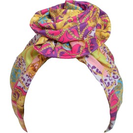 TouchUps Hair Bun Cap Hair Protection Head Wrap Hairbun Cap Wrap African Turban Pattern Headwrap Headscarf