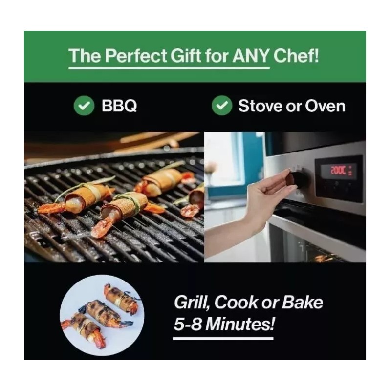 Fire & Flavor Cedar Wraps for Grilling/Stove