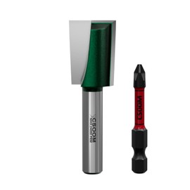 CSOOM 8 mm Shank Professional Floor Cleaning Cutter with Impact Magnetic Bits, End Mill, Woodworking Tool Bit (18 mm)