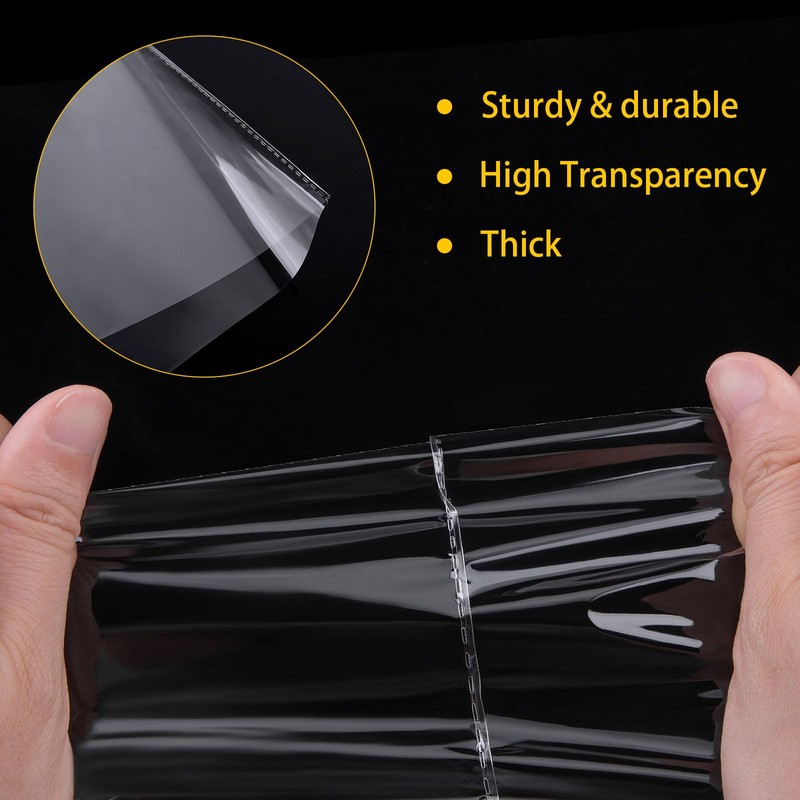 Petutu 5 Pack Large Clear Baskets Bags, Cellophane Wrap for