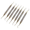 7 Pieces Teeth Plaque Remover Kit Multiple Shapes Metal Cleaning
