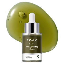 P.CALM Spot Correcting Serum – 9 Types of Seaweed Extract & Niacinamide for Blemish Care, Skin Barrier Strengthening, and Even Skin Tone, Korean Seaweed Serum (30ml / 1.01 fl.oz)