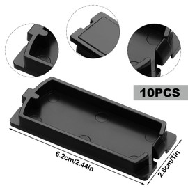 Kingdder 10 Pack Breaker Filler Plate, Circuit Breaker Panel Cover Knockout Filler Plate Box Cover Black