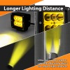 WEISEN 3'' Amber LED Light & Bull Bar License Plate