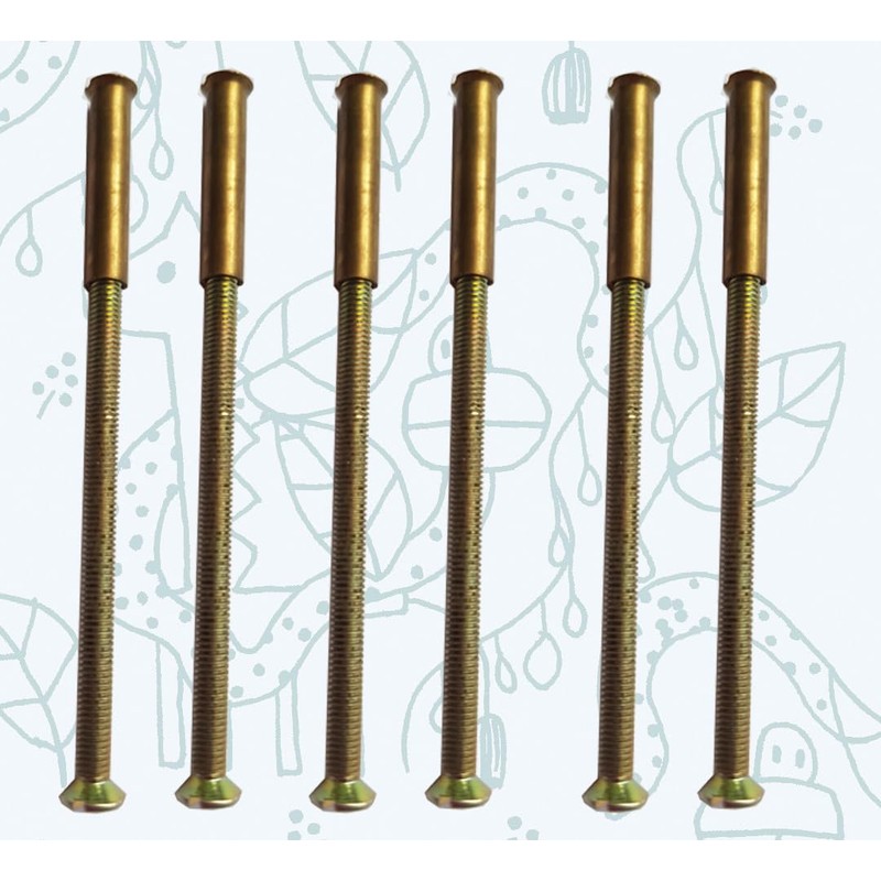 Universal Hardware 20 Pack M3 Door Handle Screws Brass with