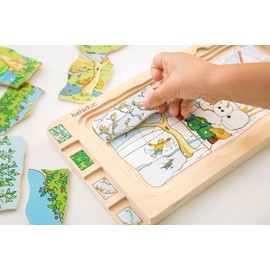 Beleduc Arts & Crafts 17150 Beleduc Layers 4 Seasons Puzzle Tile Game, Multi-Colour