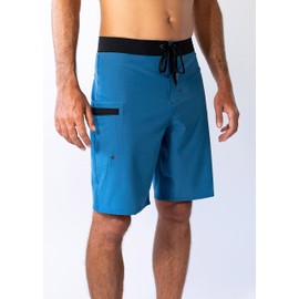 Maui Rippers - Bañador corto de 21 pulgadas para hombre, elástico en 4 direcciones con bolsillos grandes, Azul medianoche, 34