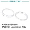 ACROPIX 72.6 to 64.1 mm Hub Centric Rings Silver Tone