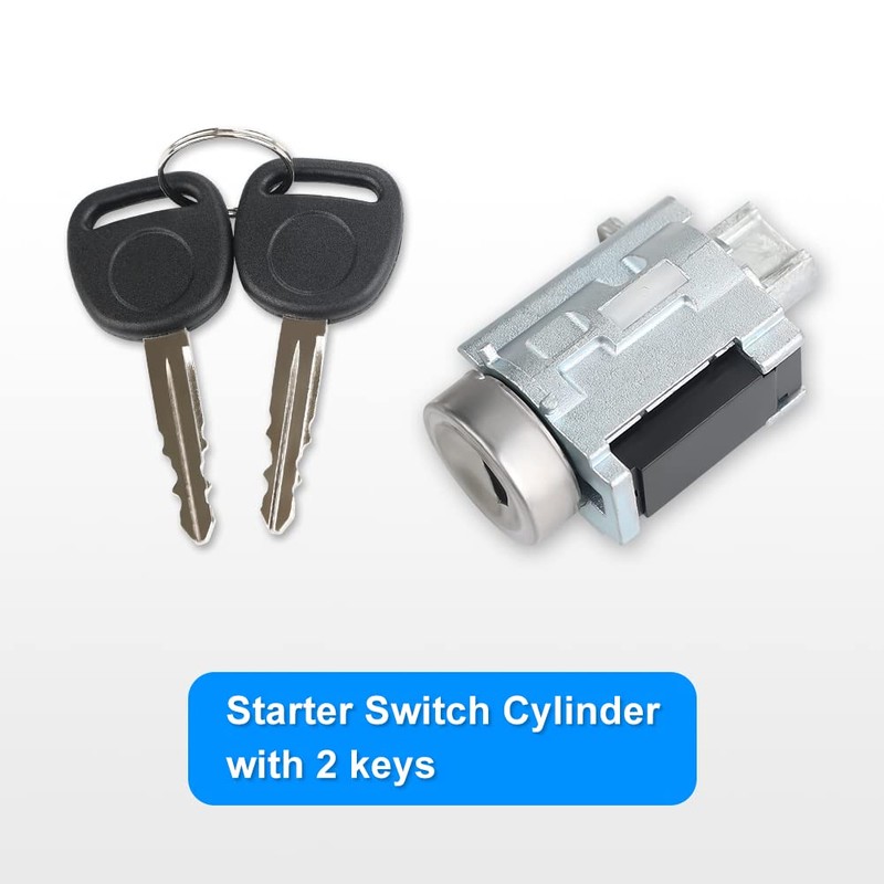WMPHE Ignition Switch Lock Cylinder with 2 Keys Compatible with