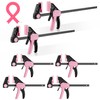 WORKPRO Bar Clamps for Woodworking, 6-Pack One-Handed Clamp/Spreader, 4PC 6"