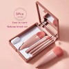 KFMX Juego De 5 Brochas De Maquillaje Con Espejo Portátil