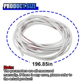 UHANBUT 16Ft (5M) Car Door Edge Protector, Auto Trim Door Edge Guard, White