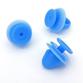 VVO Fasteners- Blue Plastic Side Skirt, Sill Moulding Cover Trim Clips for Peugeot 308, (Pack of 10)