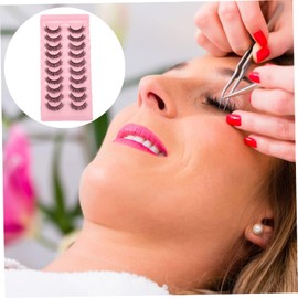 Minkissy 50pairs Curled Fake Eyelashes for Women Lightweight Wispy Lashes Makeup Accessories for Full Dramatic Looks for Special Occasions