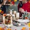 ISOVF Thanksgiving 4x6 Picture Frame, Fall Maple Photo Frame, Orange