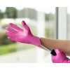 FRAMAR GLV-PP-SML Nitrile Gloves, Pink Pose, 100 Pieces, S