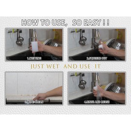 Magic Cleaning Sponge Eraser 2X Density Melamine Foam Kitchen Dish Clean Multipurpose Stain Remove Pads Surface Scrubber for Household Shoes Furniture Floor Bathroom in Bulk 100 Pack