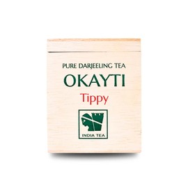 OKAYTI Okayti Tippy Tea Premium Second Flush Tea | 100% Organic Darjeeling Single Estate | Classic Wooden Packaging (100 gm)