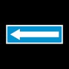Blue Arrow Plastic Sign with 4 Pre-Drilled Holes - Directional