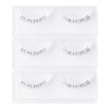 Musegetes 3 Pairs Lower Eyelashes False Eyelashes Transparent Axis False