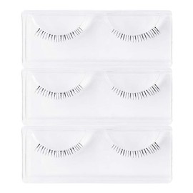 Musegetes 3 Pairs Lower Eyelashes False Eyelashes Transparent Axis False Eyelashes Natural Lower Eyelashes Lower Eyelashes High Quality Fiber Manual