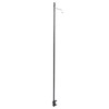 Camping Lantern Stand Aluminum Alloy Foldable Single Hook Lamp Pole