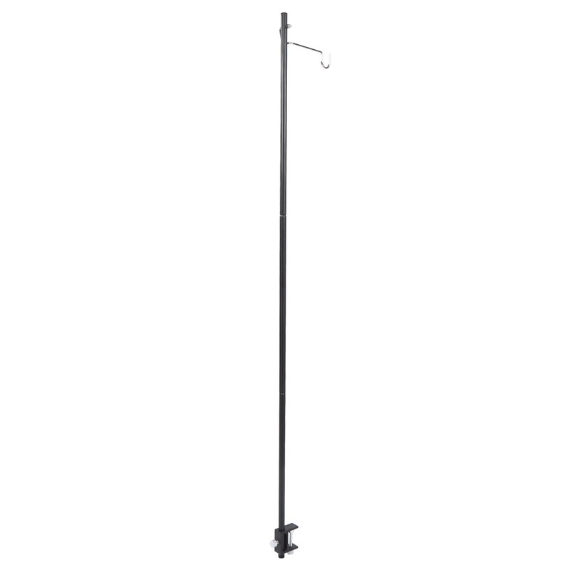 Camping Lantern Stand Aluminum Alloy Foldable Single Hook Lamp Pole