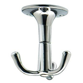 ROTATING POLISHED CHROME CEILING WARDROBE HOOK (SUKI)