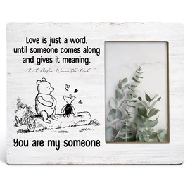 TSUYAWU Valentines Day Gifts, Romantic Gifts for Couples Boyfriend Girlfriend Wife Husband, You Are My Someone Wood Picture Frame 8 x 10 Inch Tabletop and Wall Mounting (Display Photo 4 x 6 Inch)