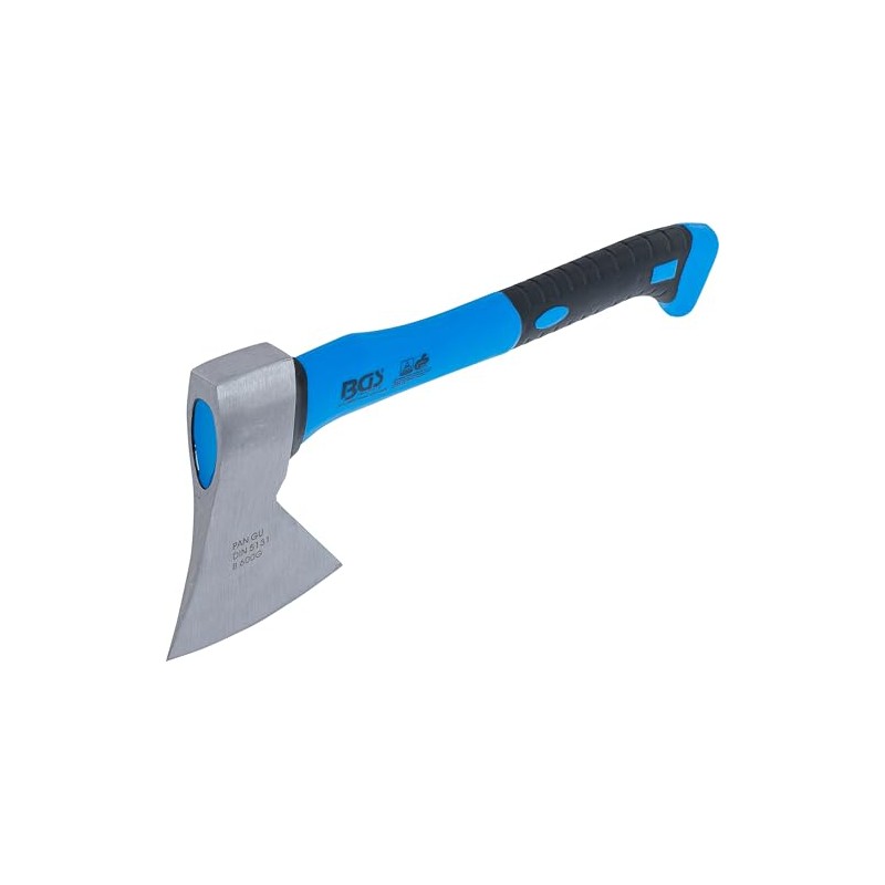 BGS 3800 Hand Axe with Fiberglass Handle, Silver/Black/Blue, 600 g